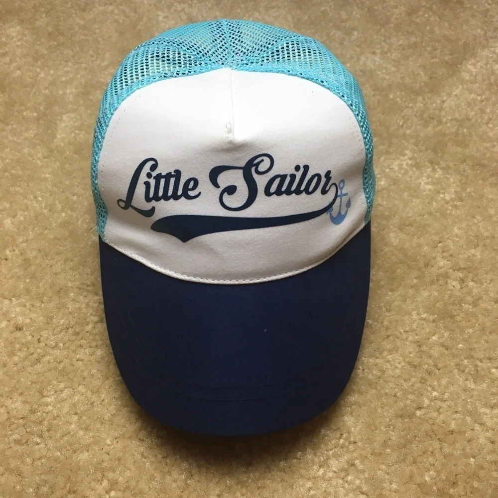 Little Sailor Baby Boy Trucker Hat 6-12 Months
